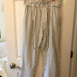 Billabong blue and white striped pants size L